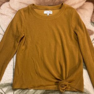 MADEWELL Texture & Thread Mustard Ribbed Long Sleeve in Women’s Size Small